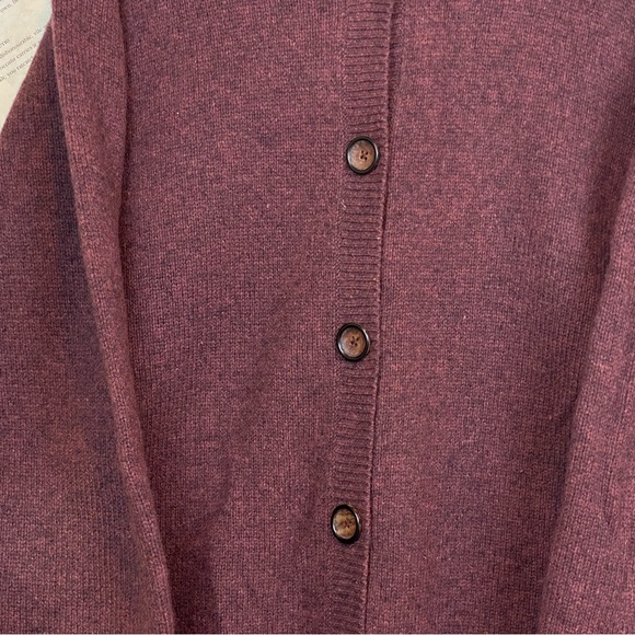 Y2K Woolrich Floral Embroidered Button Cardigan Cabernet Style Size 2XL - Picture 4 of 12
